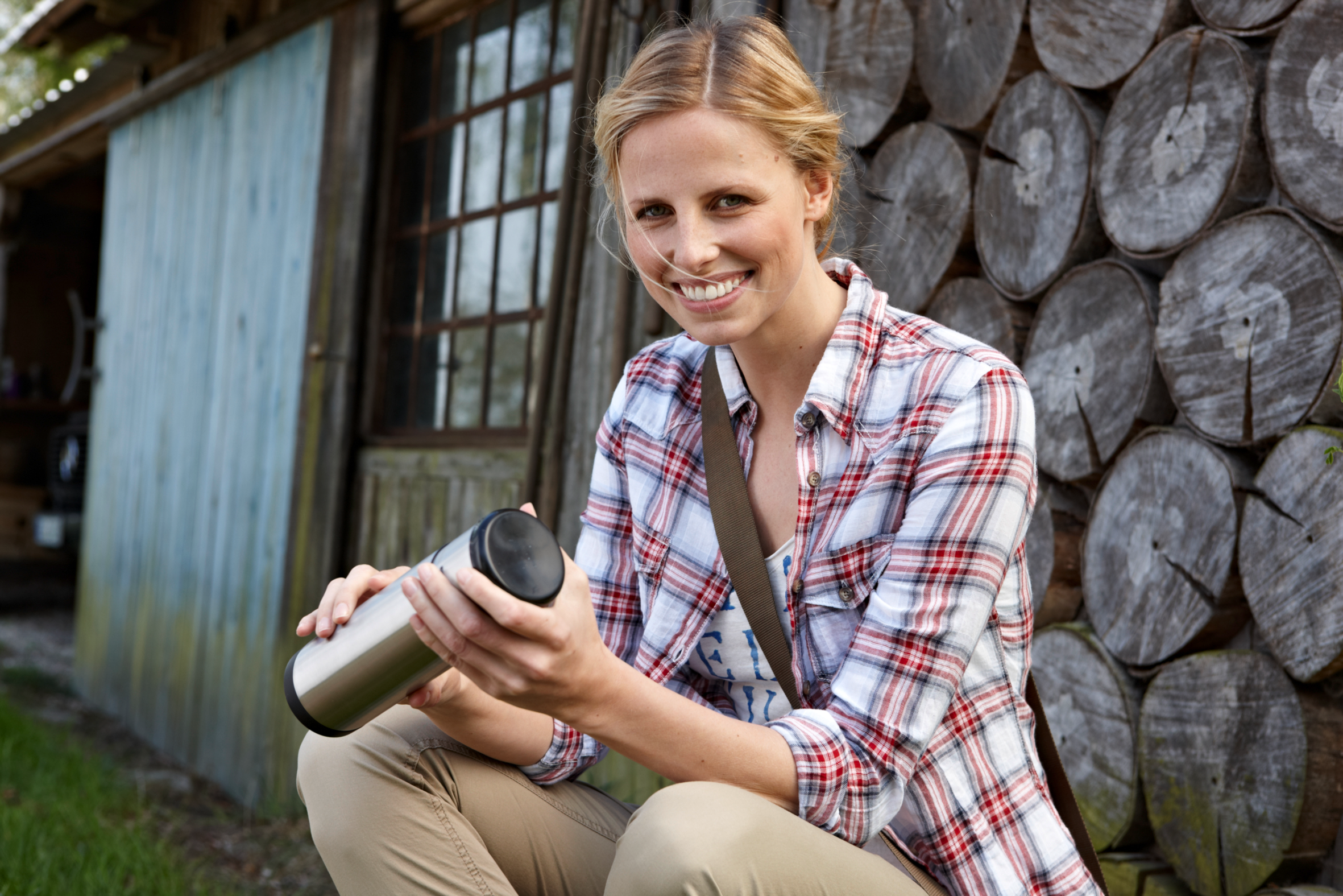 Termoska Tefal Mobility  K3062414 Nerezová/Zelená 1 L