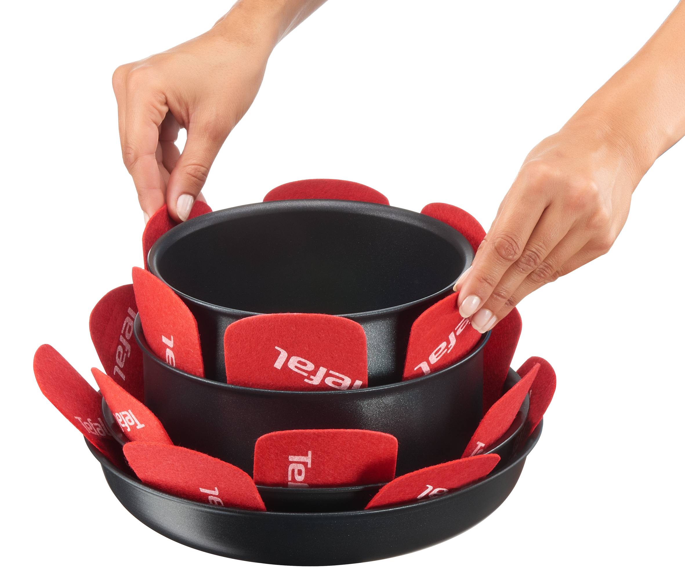Oddělovač nádobí Tefal Ingenio K2203004 Červený 4 ks