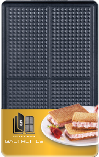 Výměnné plotýnky pro sendvičovač Tefal Snack Collection XA800512 Oplatky