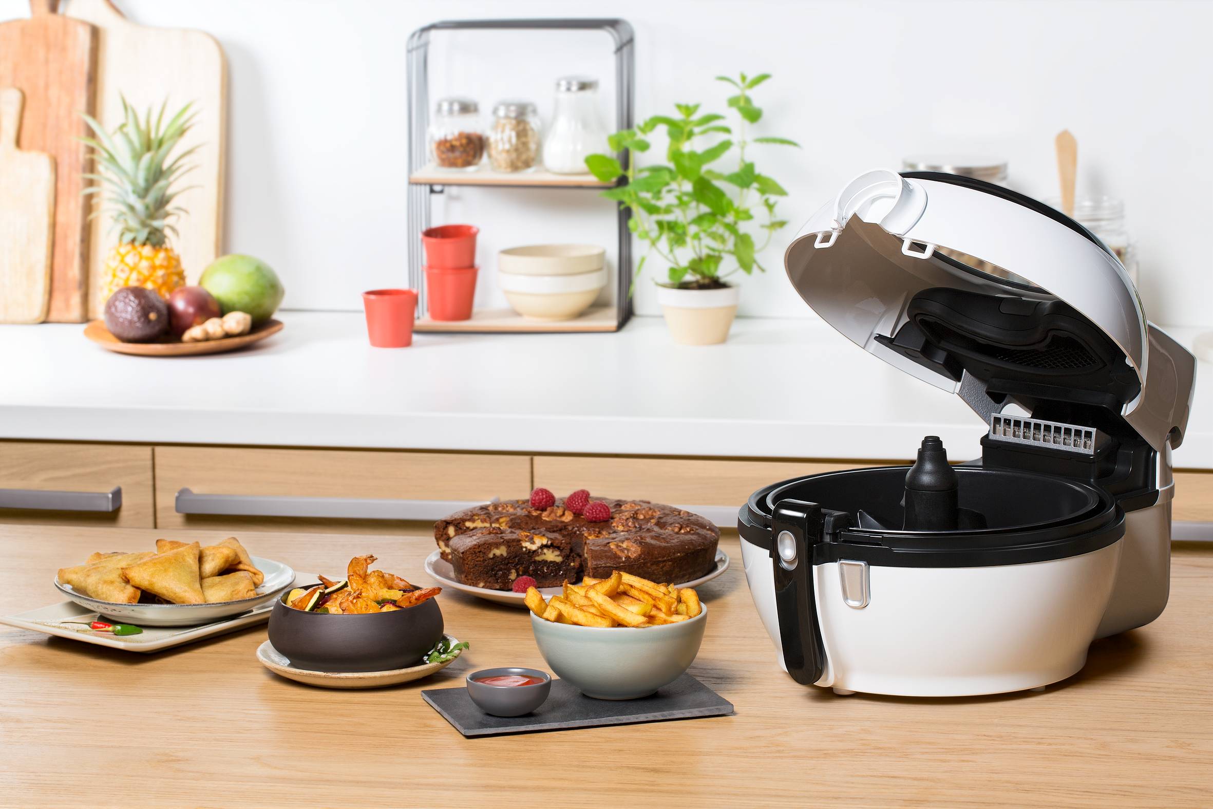 Horkovzdušná fritéza Tefal Actifry Genius FZ760030 Bílá/Černá