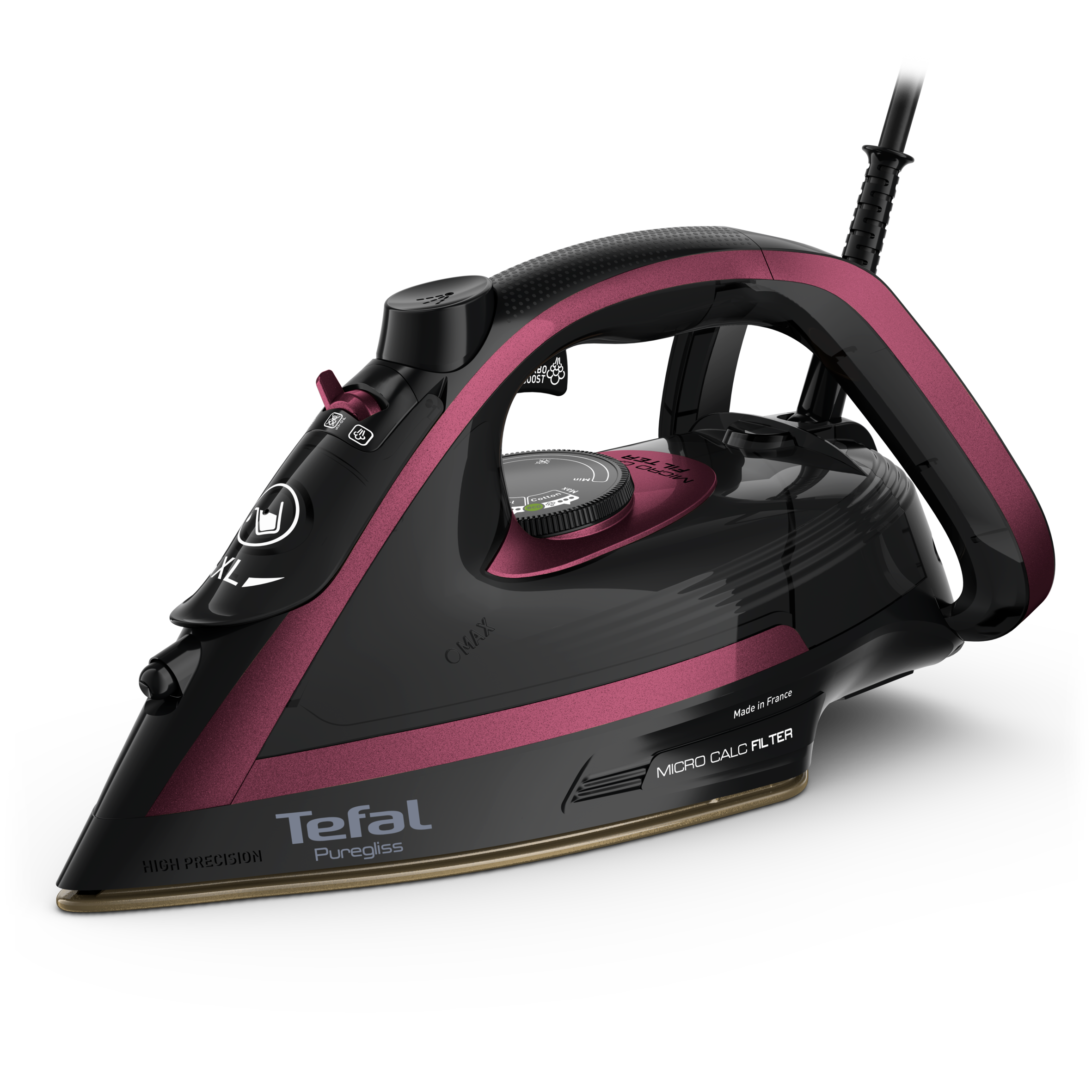 Napařovací žehlička Puregliss Rose ABC FV8065E0 Fialová/Černá