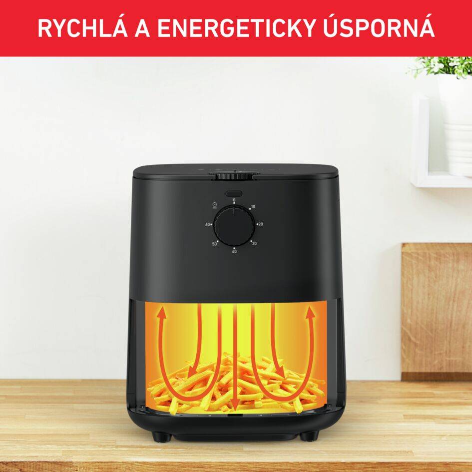 Horkovzdušná fritéza a gril Tefal Easy Fry Essential 3,5l EY130815 Černá