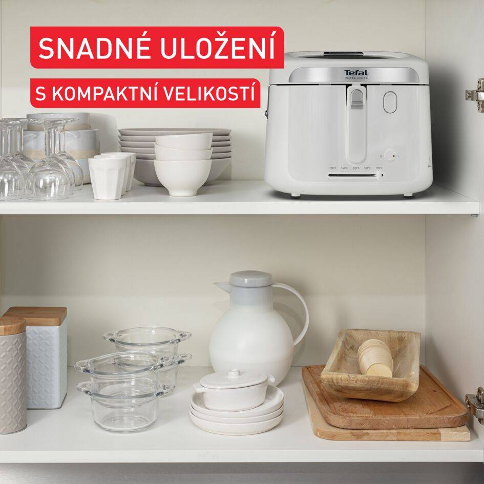 Olejová fritéza Tefal Filtra Vision FF2541E0 Bílá