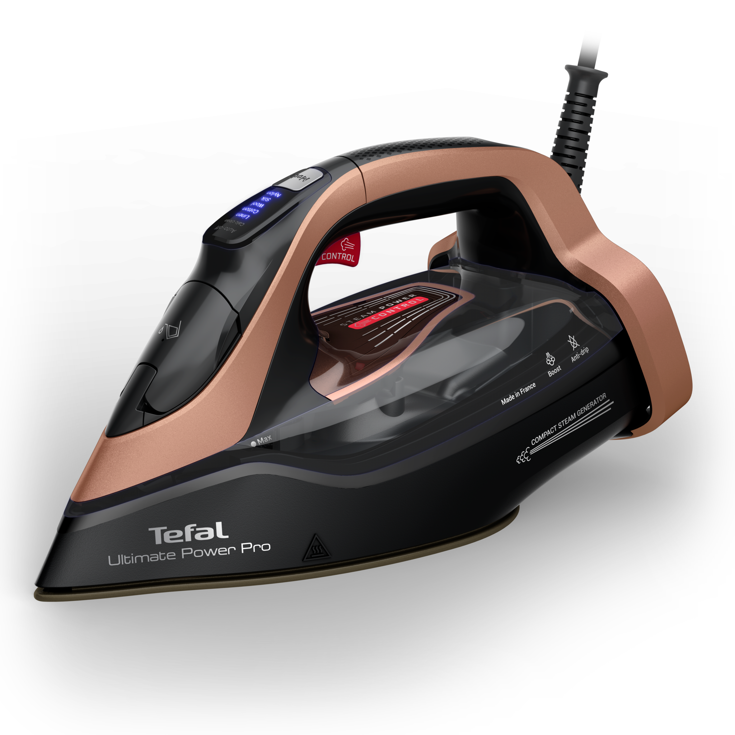 Napařovací žehlička na prádlo Tefal Ultimate Power Pro FV9E50E0 Růžově zlatá/Černá
