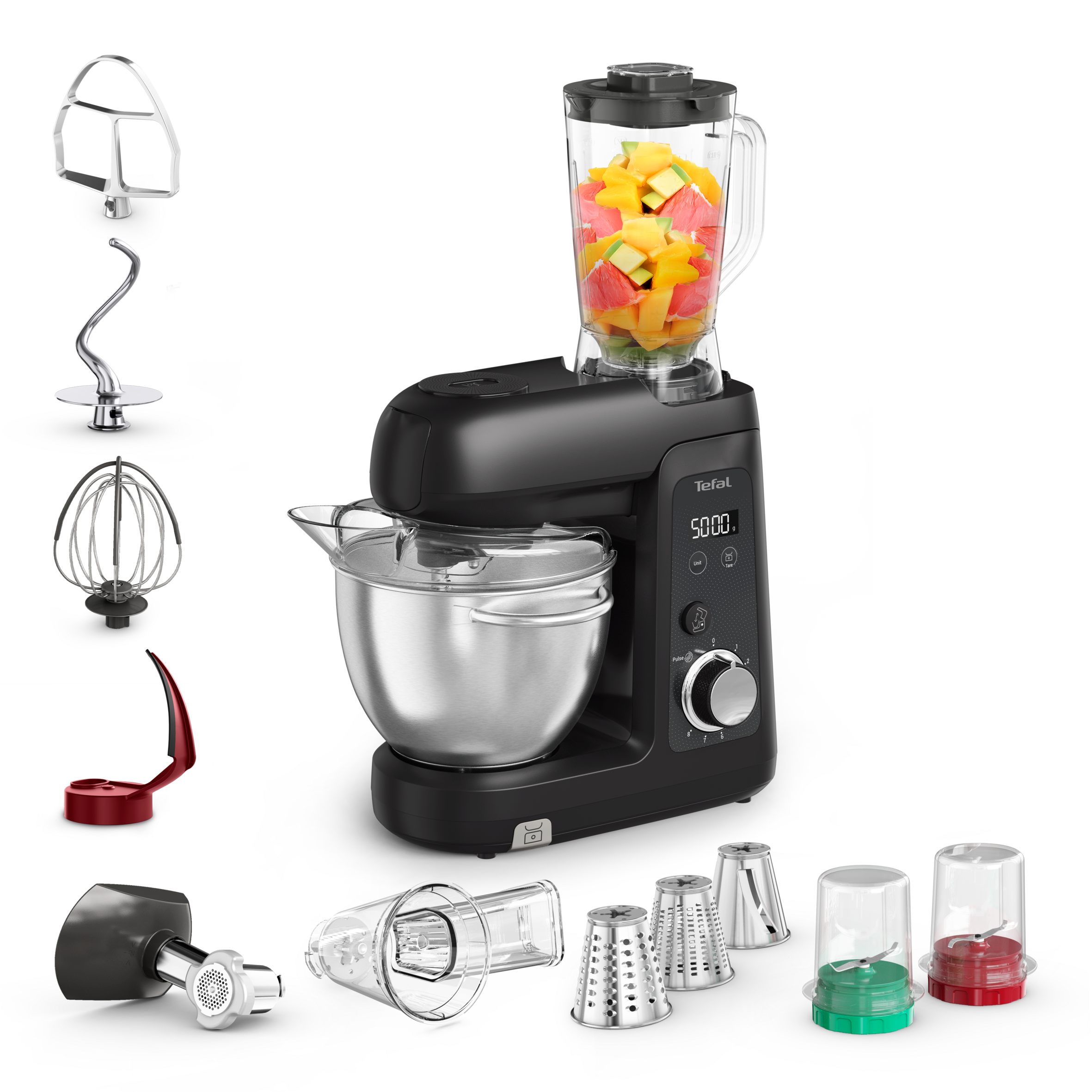 Bake Partner +, Kitchen Machine, 1100W Motor, 5 Versatile Attachments