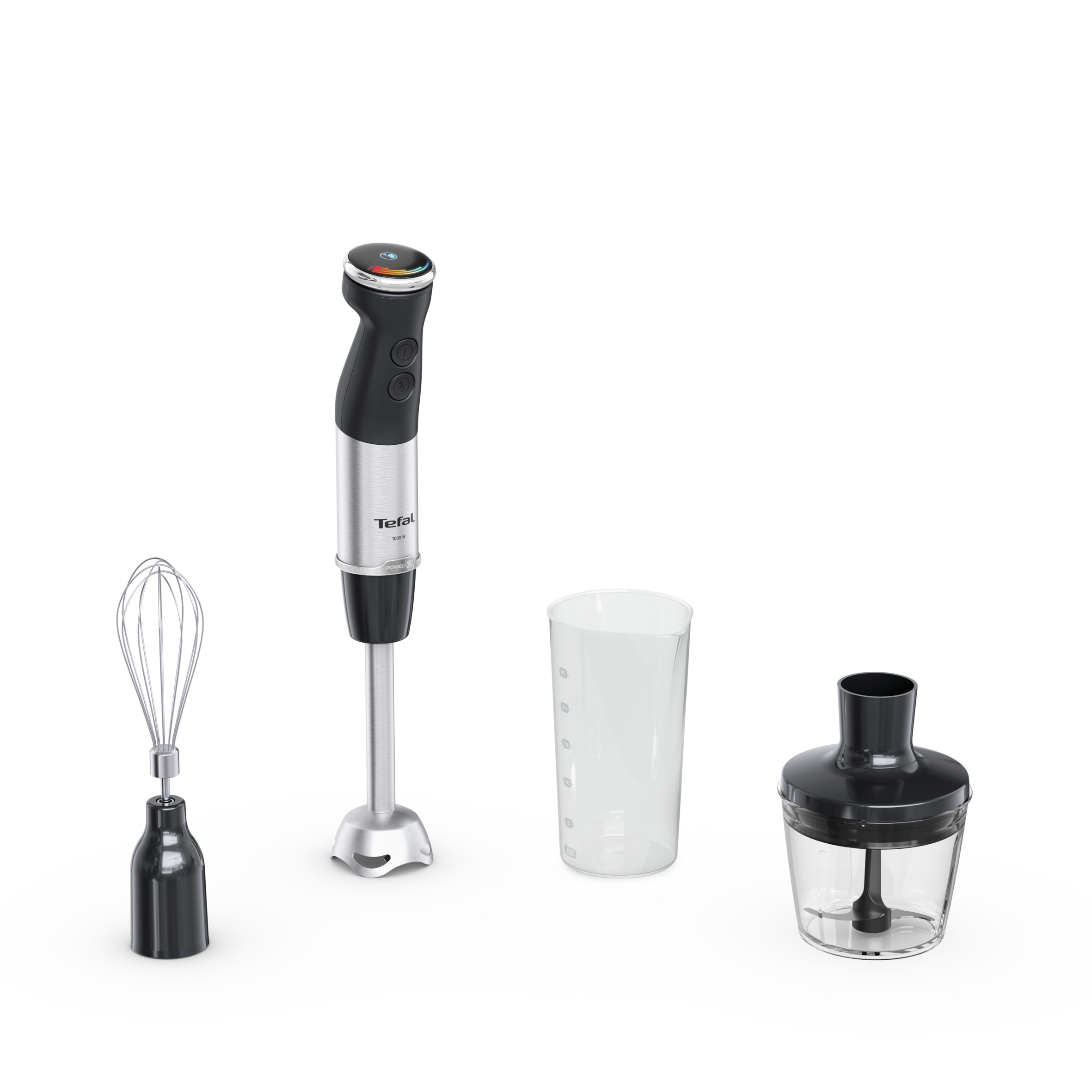 Tyčový mixér Tefal Quickchef+ 3v1 HB673830 černý