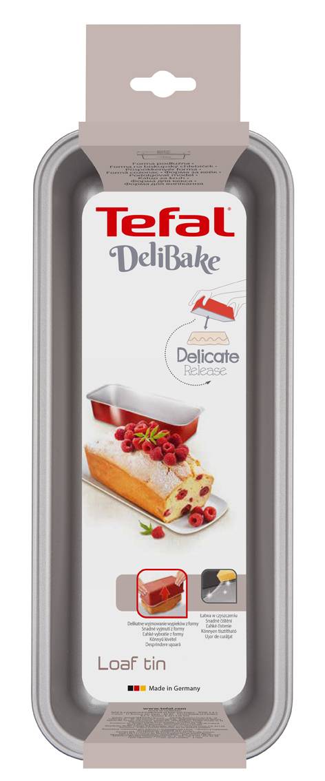 Forma na biskupský chlebíček Tefal Delibake J1640174 Červená/Šedá 30 cm