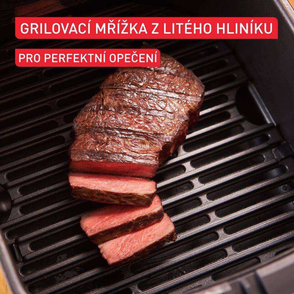 Tichá horkovzdušná fritéza Tefal Easy Fry Silence EY552DE0 Nerezová ocel