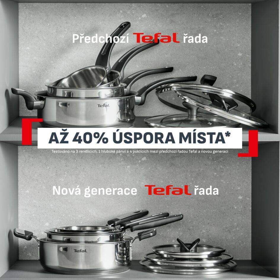 Nízký nerezový kastrol Tefal Emotion+ E3067045 24 cm