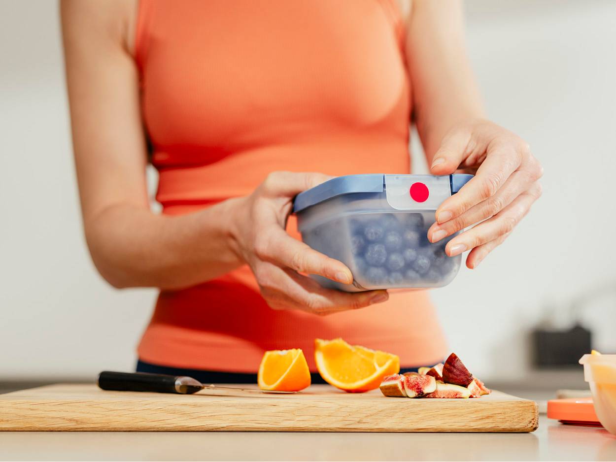 N1230510 OneClick dózy na potraviny 3 x 0,5 l modré