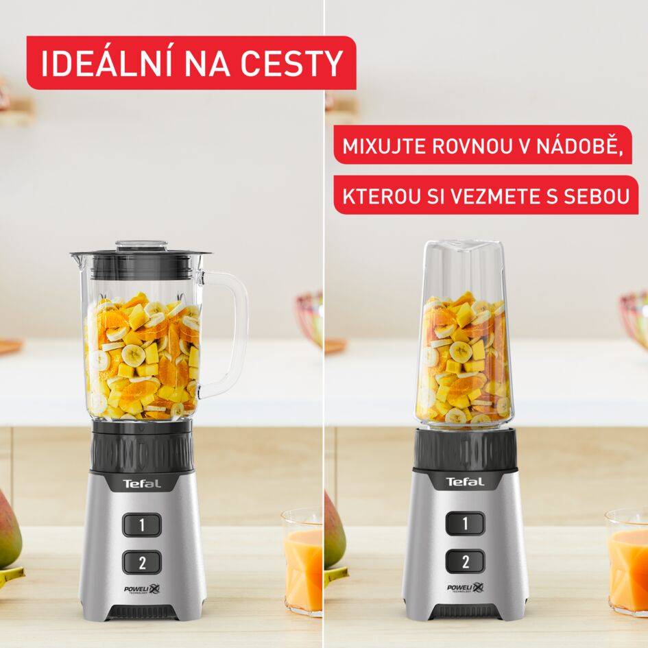 BL16GE30 Minimix smoothie mixér Tefal stříbrný