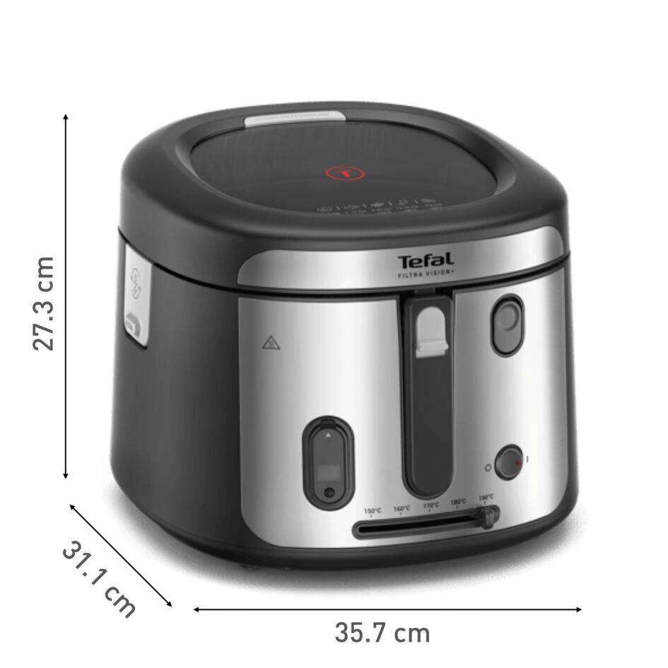 Olejová fritéza Tefal Filtra Vision+ FF2588E0 černá