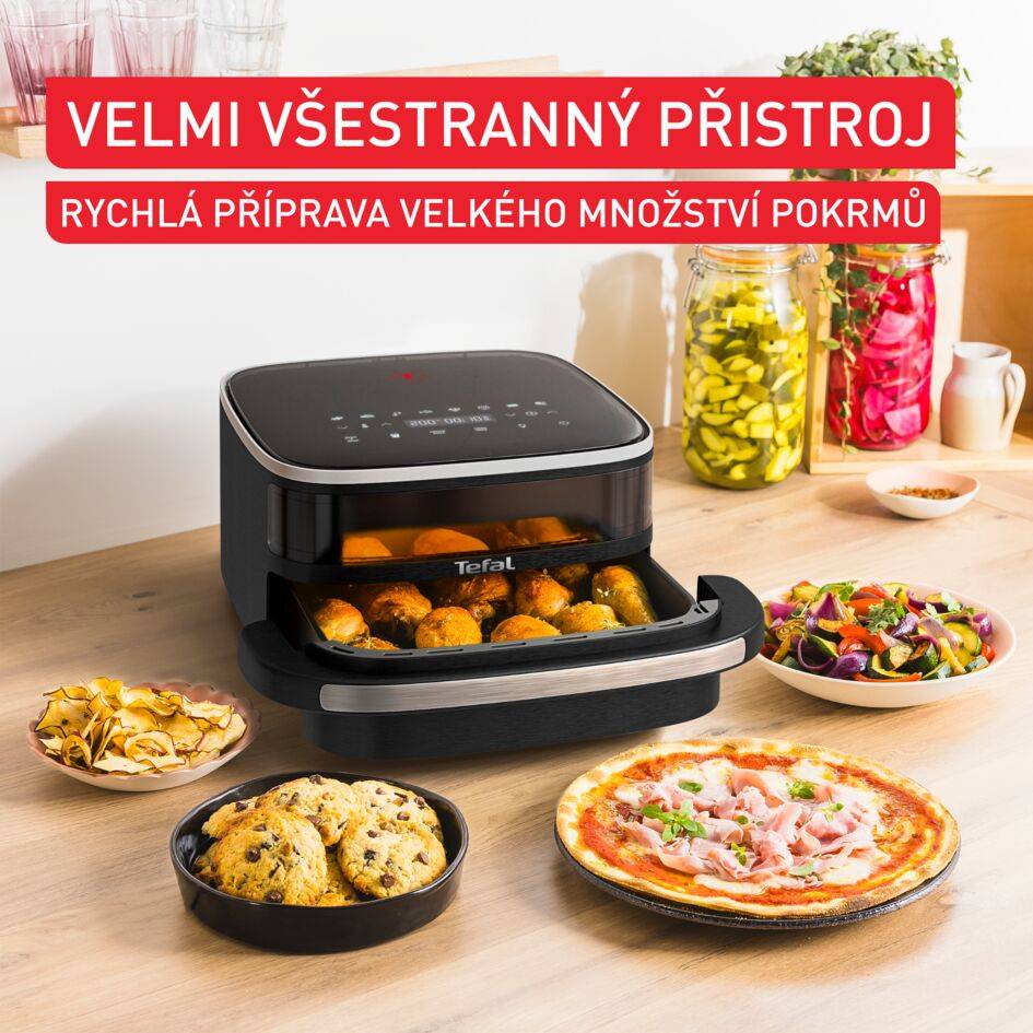 Horkovzdušná fritéza Tefal Easy Fry XL Surface FW4018E0 Černá