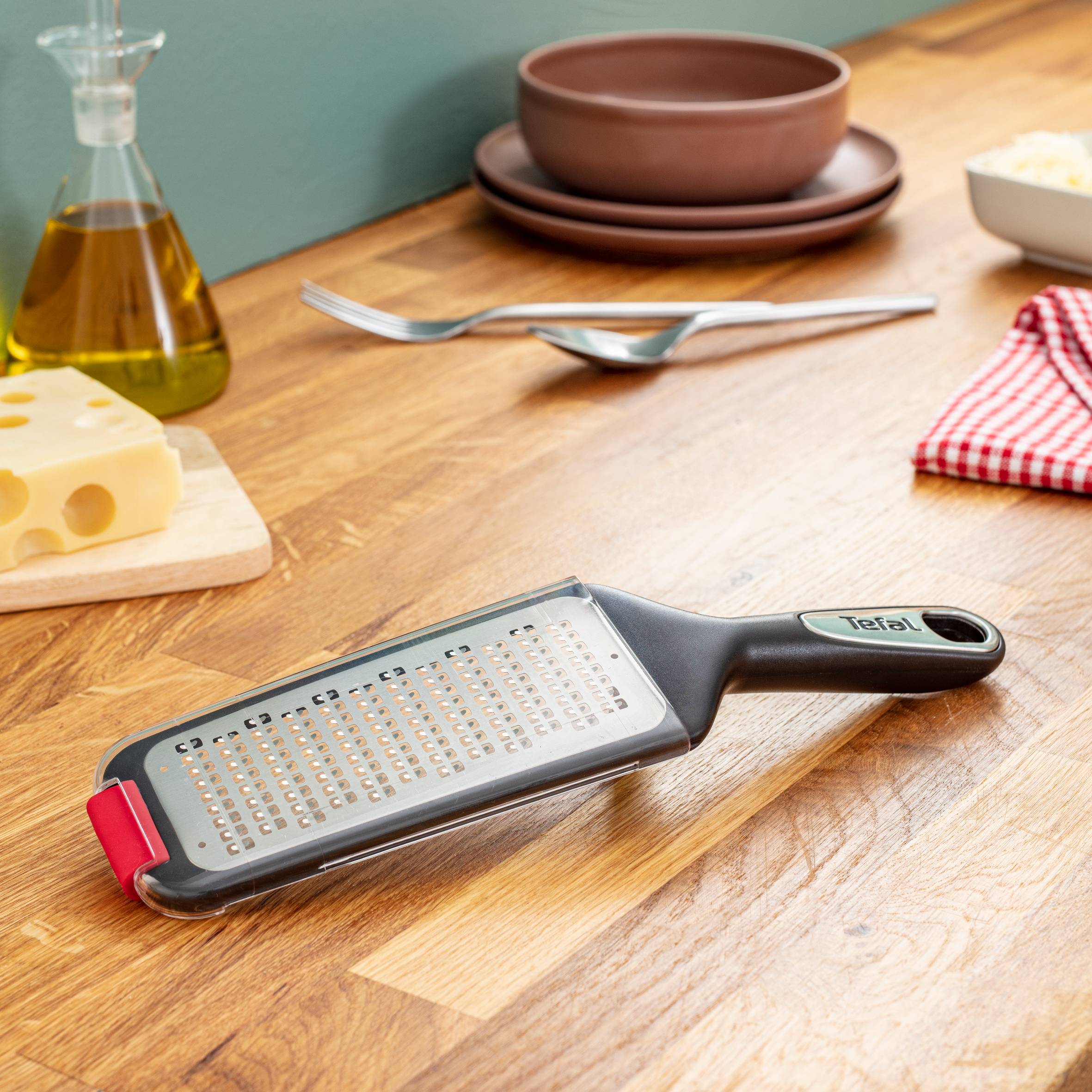 Škrabka Tefal Ingenio K2071014 Nerezová/Černá