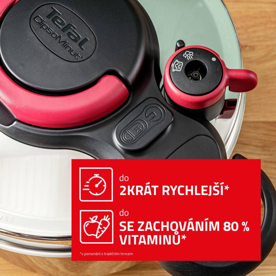 Tlakový hrnec Tefal ClipsoMinut’® Easy 6 l P4620768