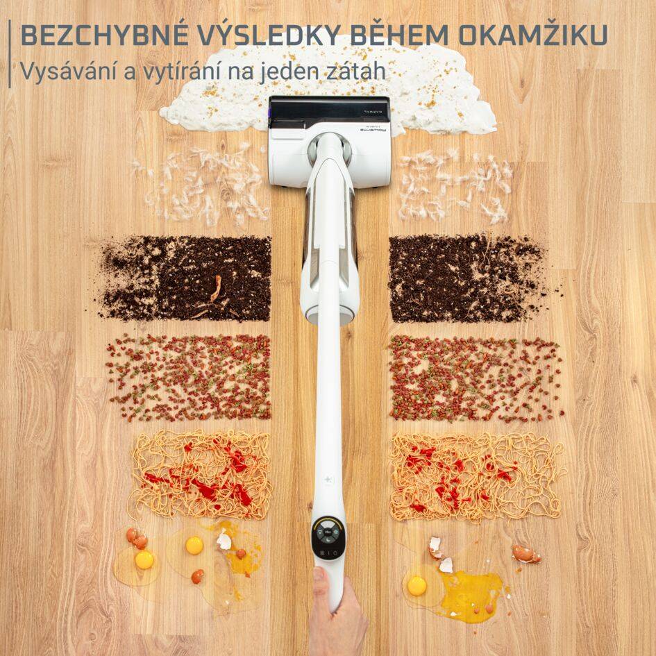 Podlahová myčka a vysavač v jednom Rowenta X-Clean 10 AI Wet & Dry 18 000 PA GZ7035WO
