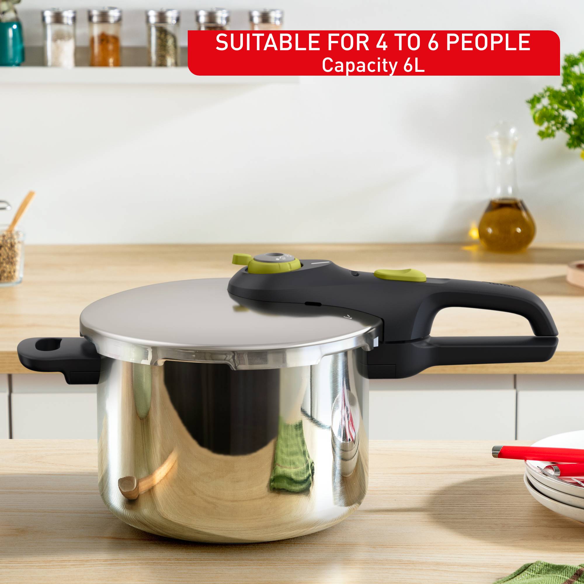 Tlakový hrnec Tefal Secure 5 Neo P2530738 Nerezový 6 l