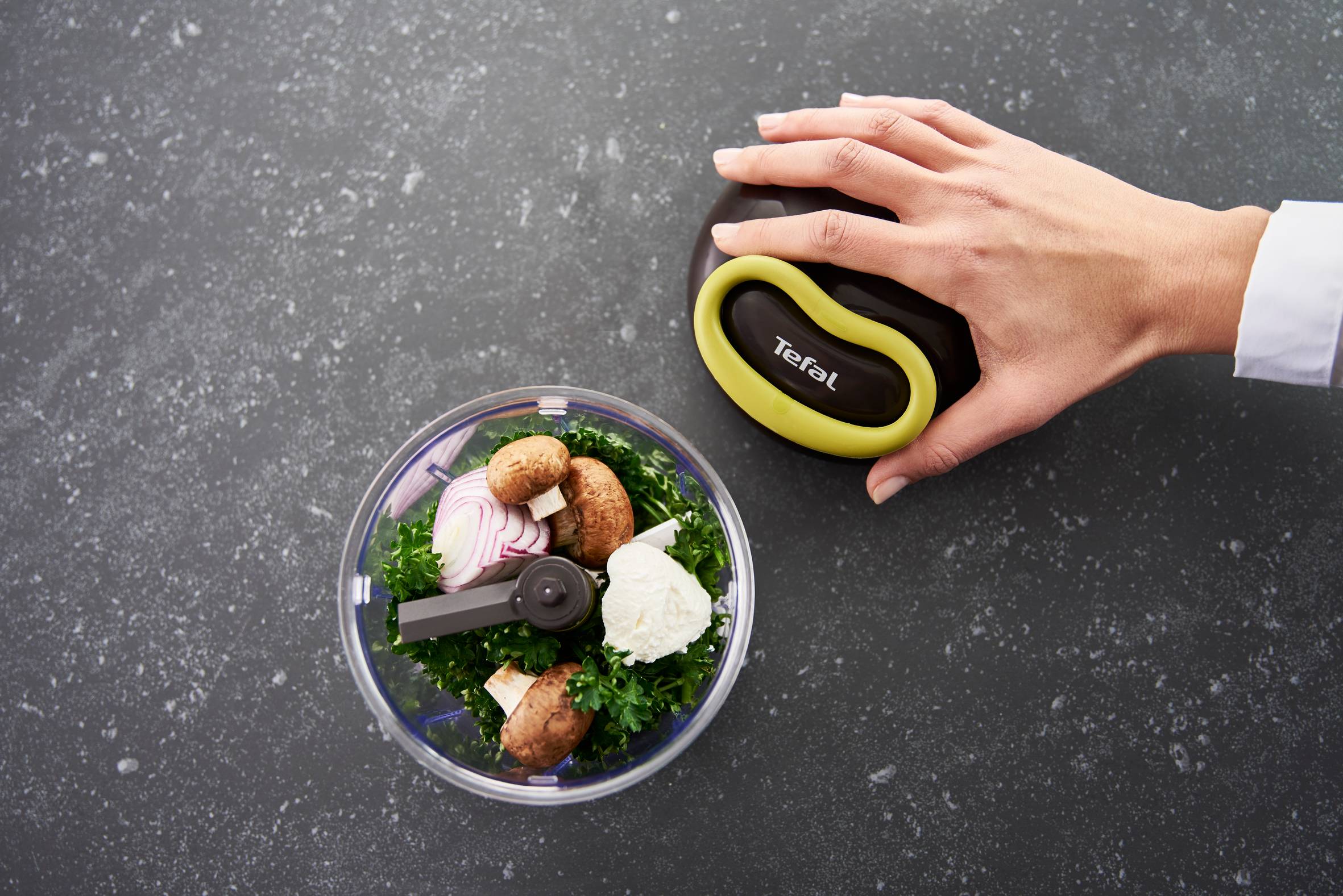 Ruční sekáček Tefal 5 Second Chopper K1320404 Zelený/Černý 900 ml