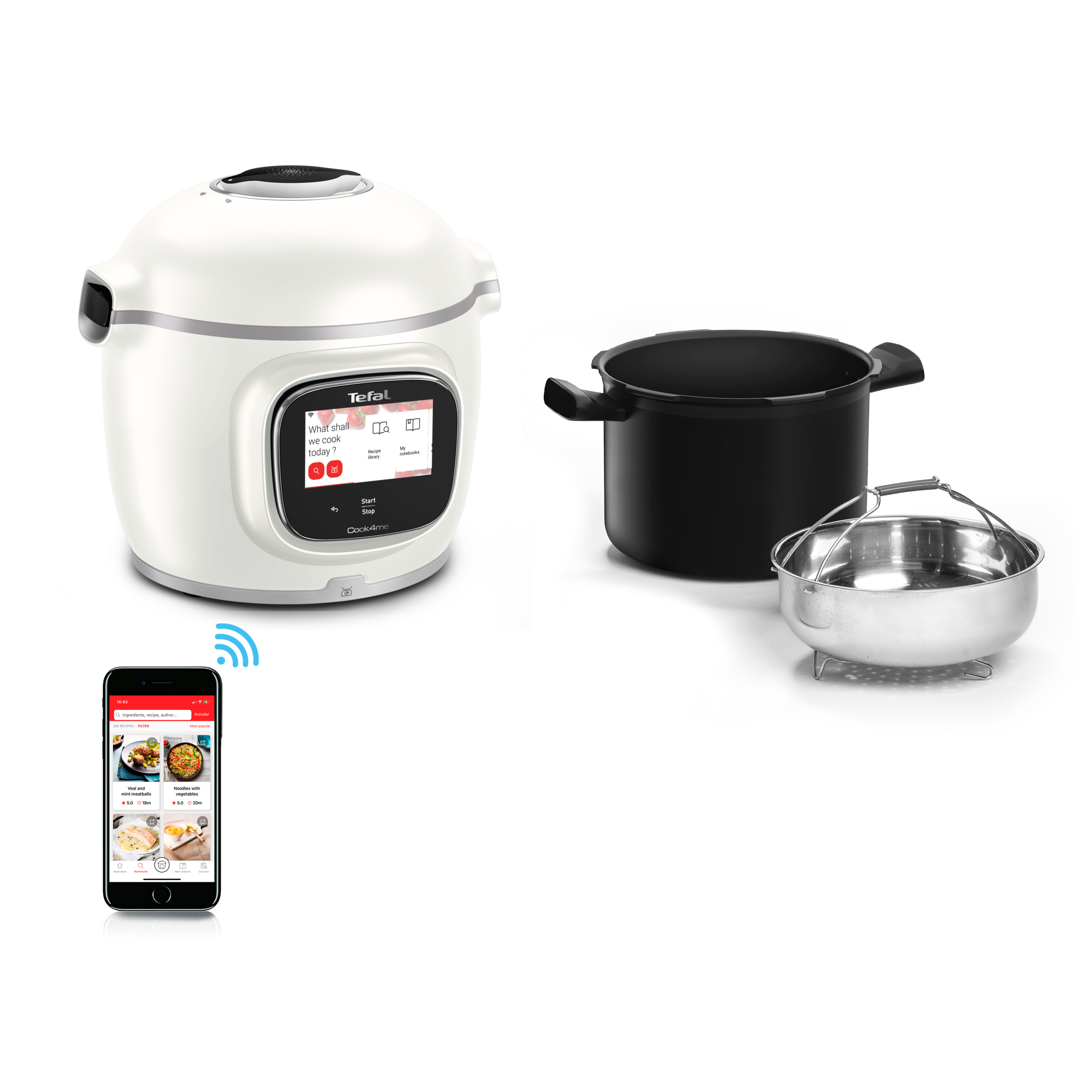 Chytrý multifunkční hrnec Tefal Cook4me Touch Pro, CY9441F2