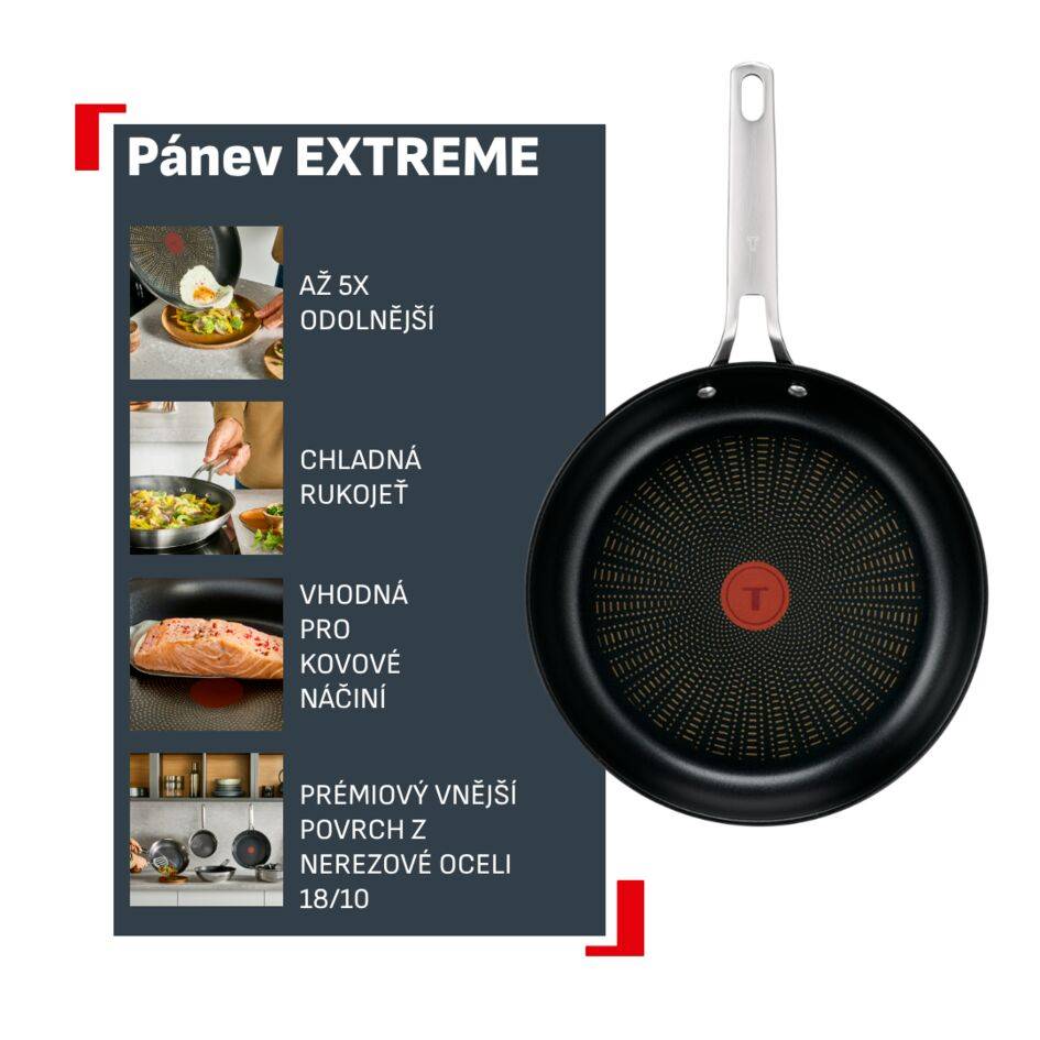 Nepřilnavá pánev Tefal Extreme G7620604 28 cm