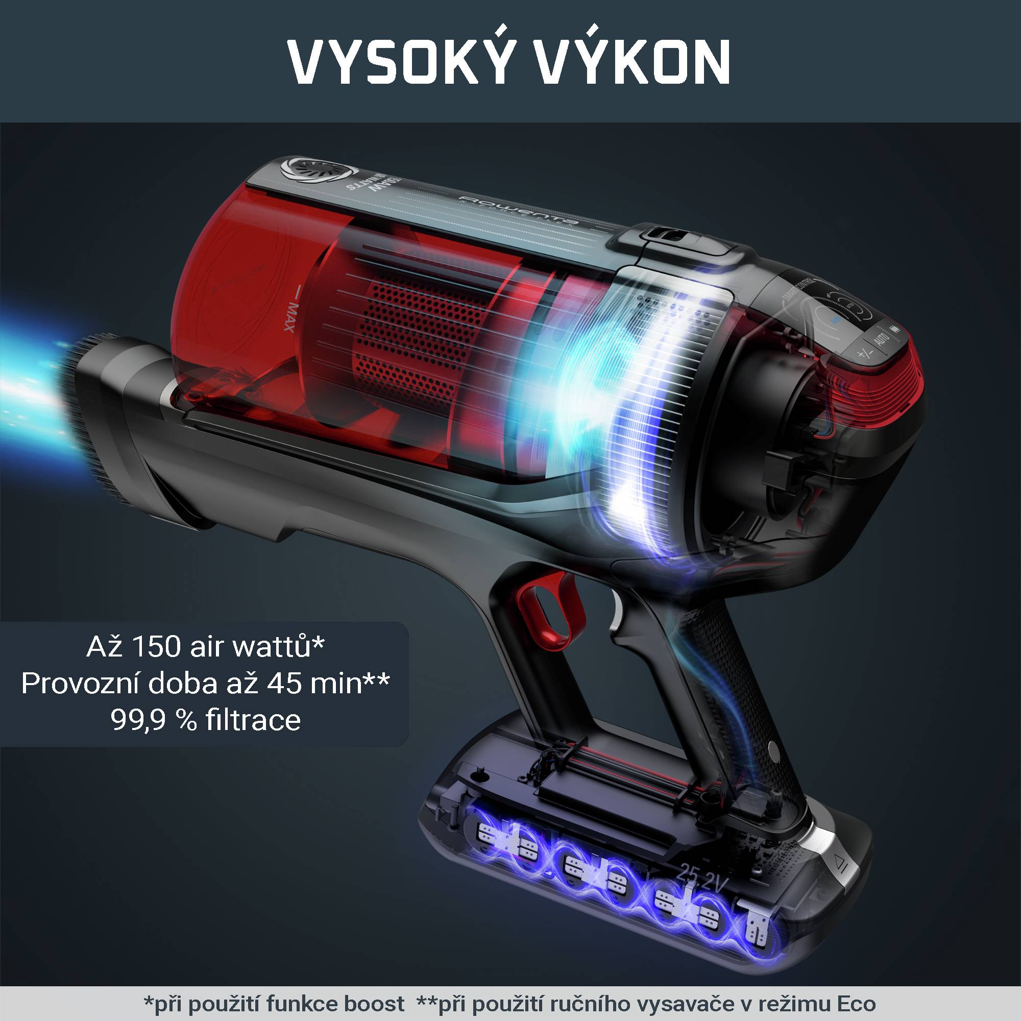 Tyčový vysavač X-Force Flex 12.60 Animal Auto 3v1 150AW RH98A8WO