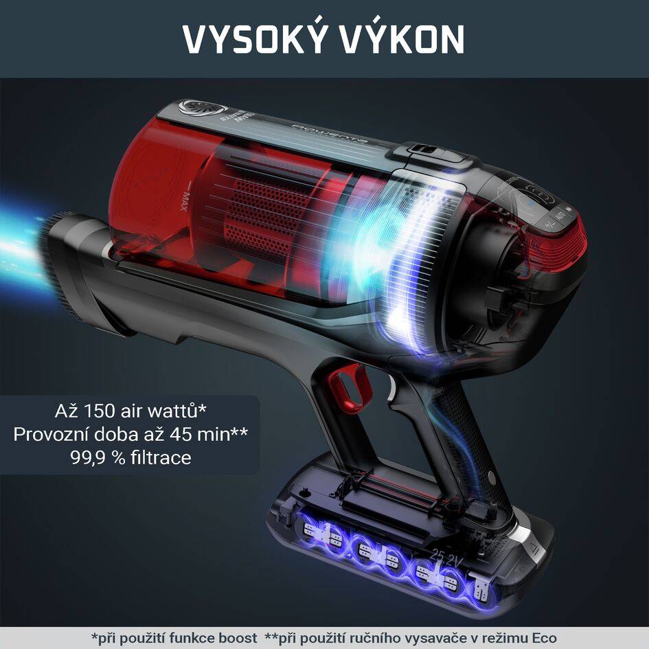 Tyčový vysavač X-Force Flex 12.60 Animal Auto 3v1 150AW RH98A8WO