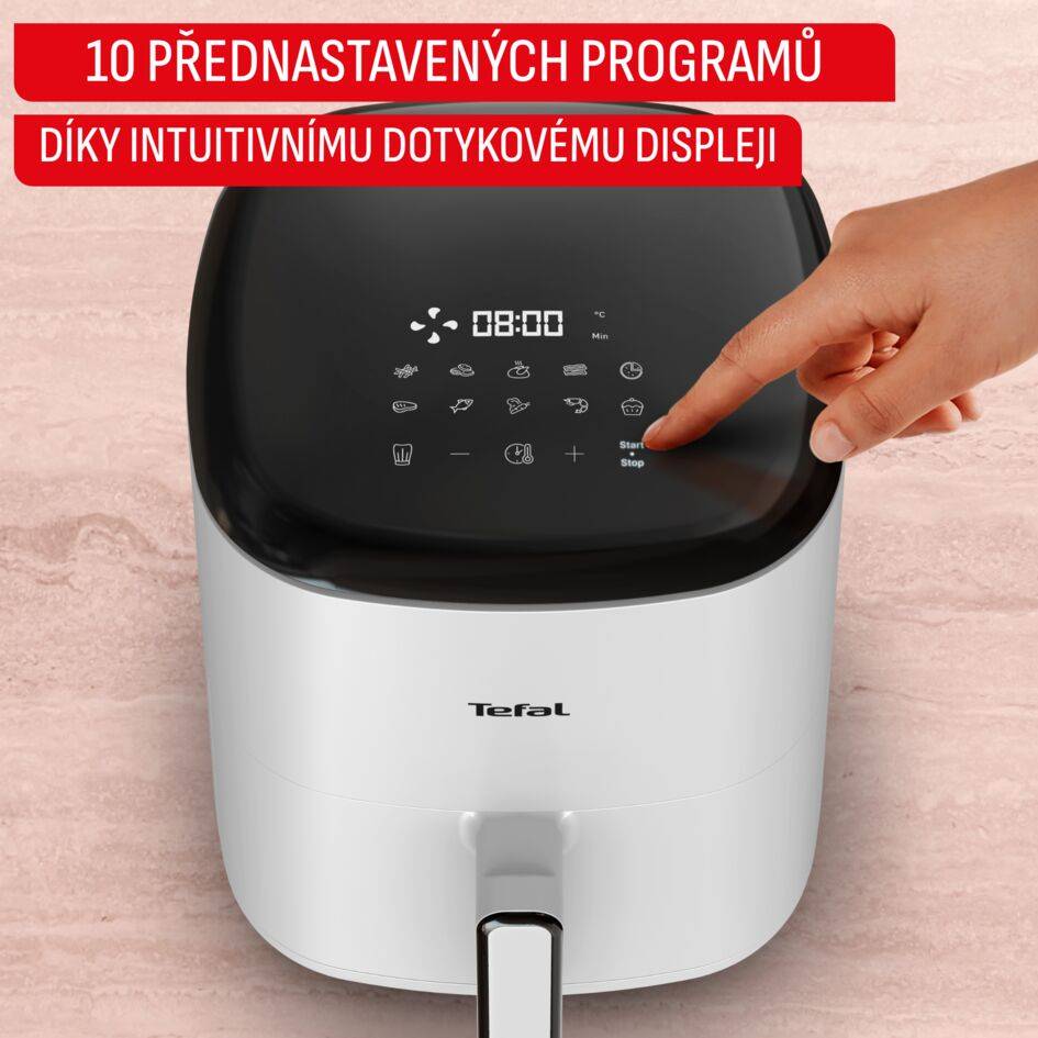 Horkovzdušná fritéza Tefal Easy Fry POP 5l EY245GE0 Světle šedá