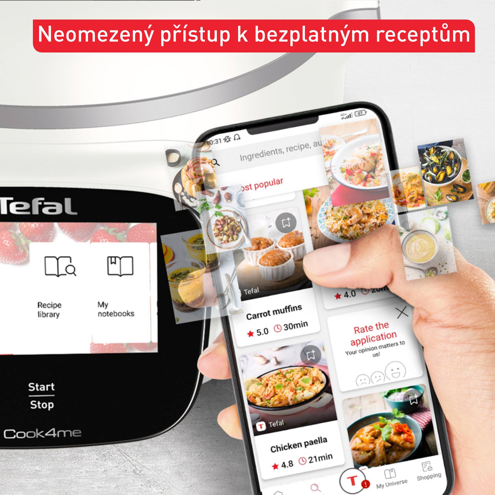 Chytrý multifunkční hrnec Tefal Cook4me Touch Pro, CY9441F2