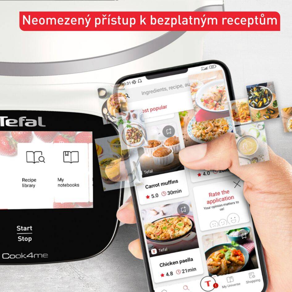 Chytrý multifunkční hrnec Tefal Cook4me Touch Pro CY9441F2