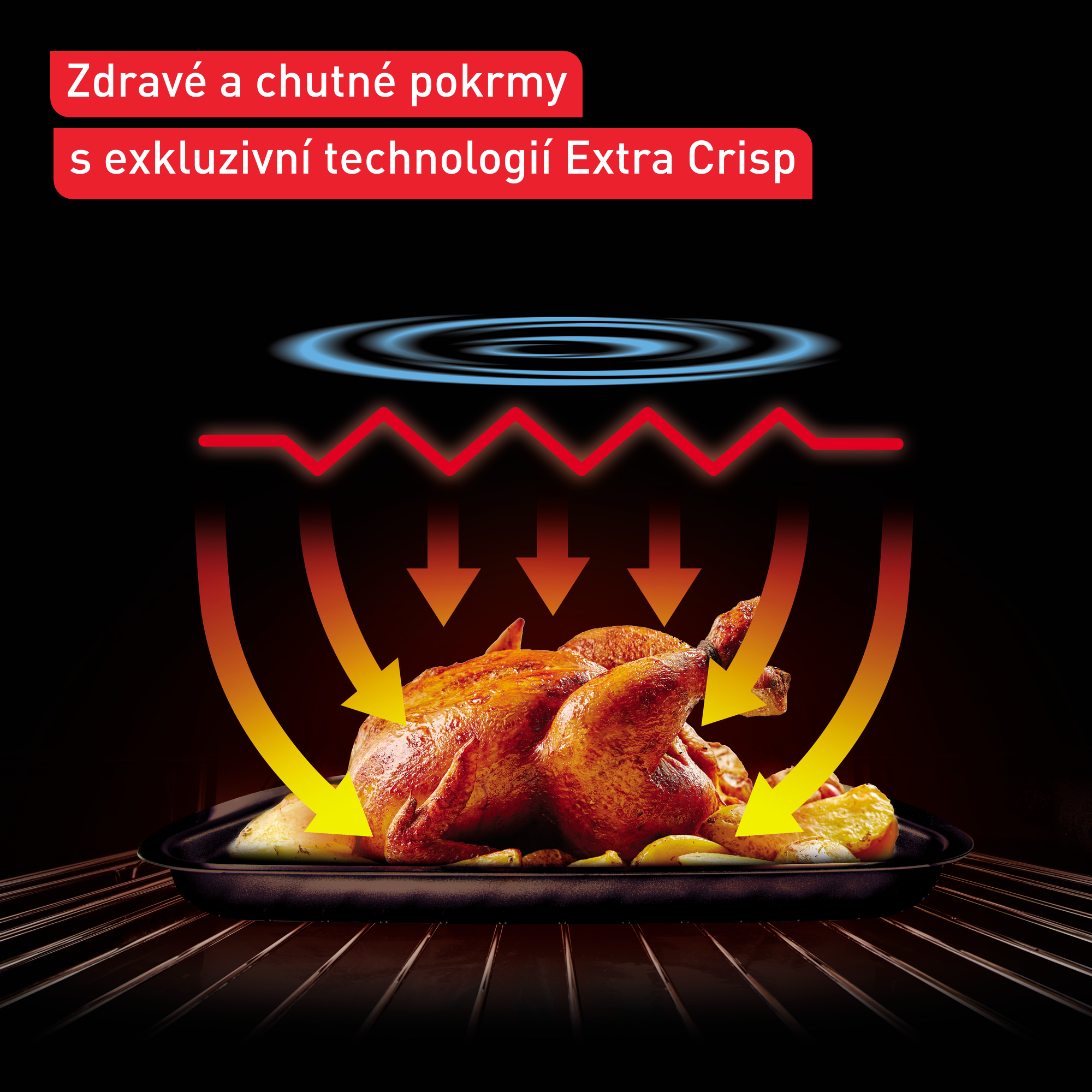 Velká rodinná horkovzdušná fritéza a multifunkční trouba Tefal Easy Fry 20 l FW606810