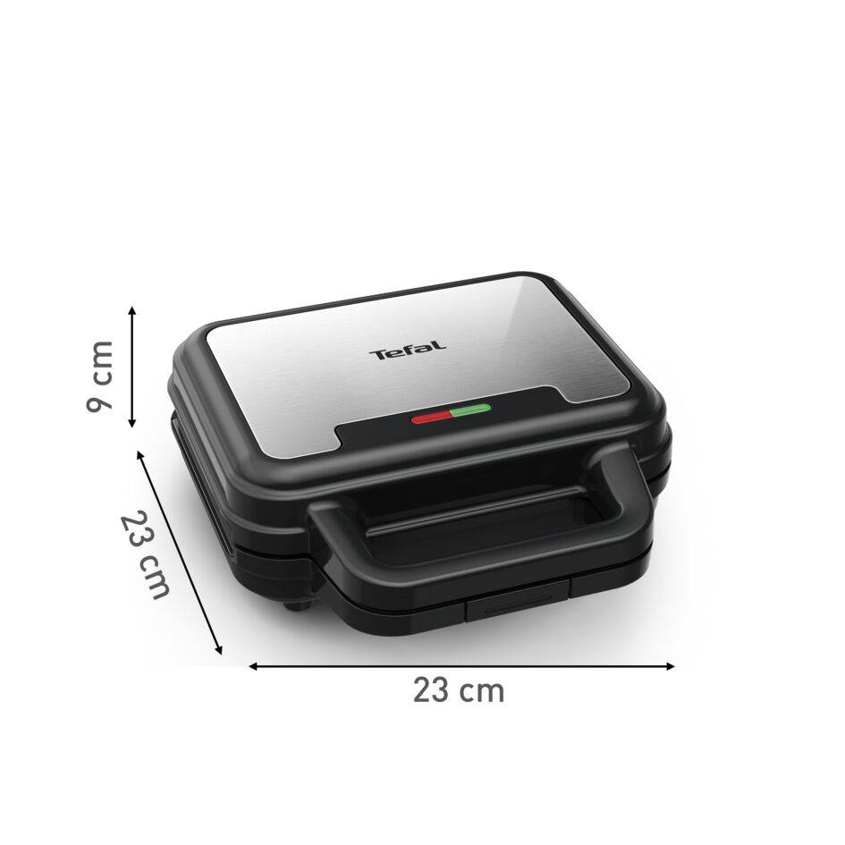 Sendvičovač Tefal UltraCompact 3v1 SW383D10 Nerezový/Černý