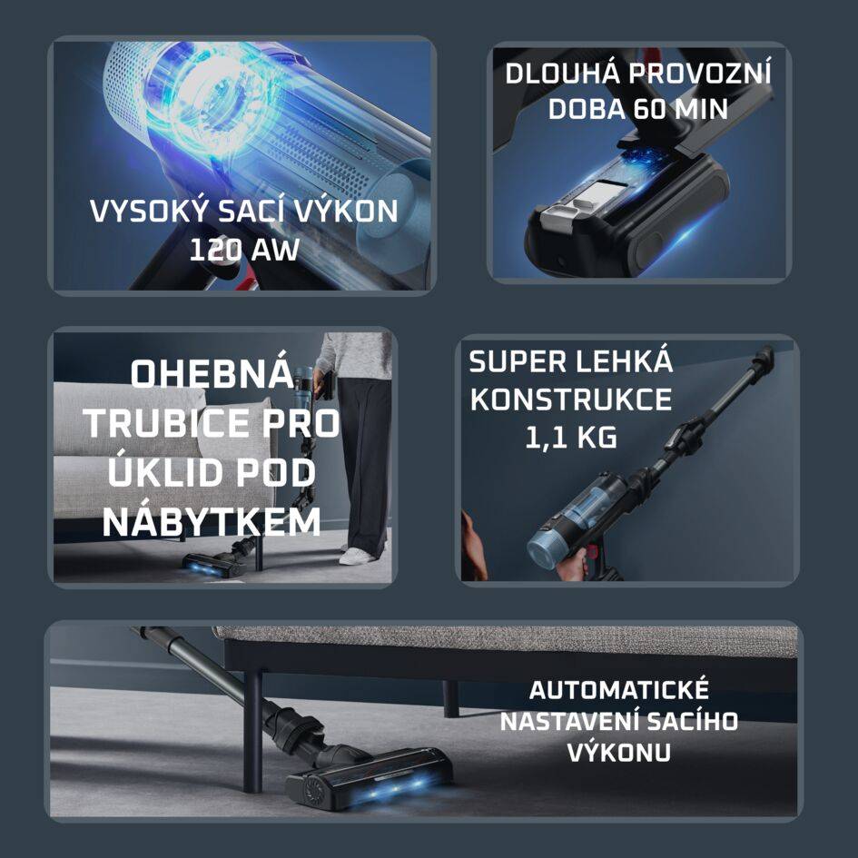 Tyčový vysavač X-Force Flex 10.80 Animal Aqua Auto 4v1 120 AW RH7AD5E0