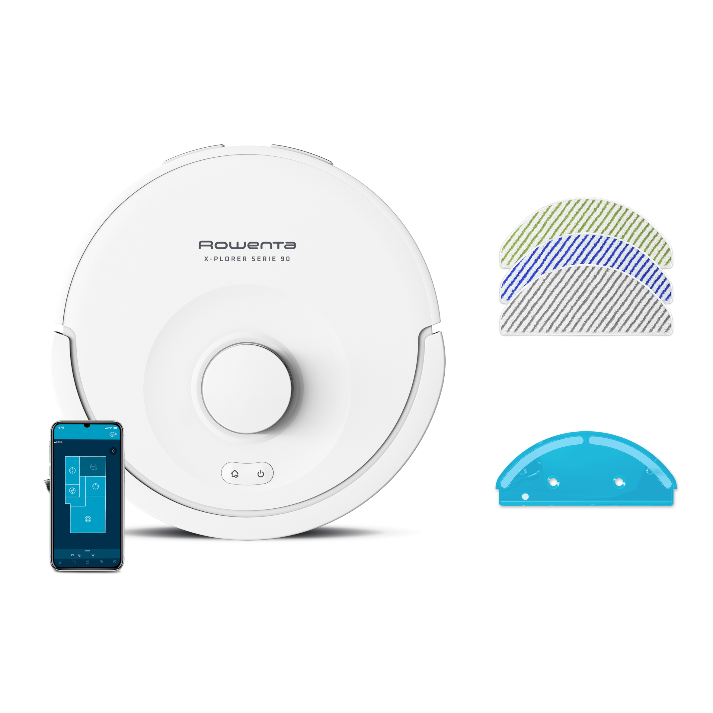 Robotický vysavač Rowenta X-PLORER S90 Animal 6000 PA RR8777WH