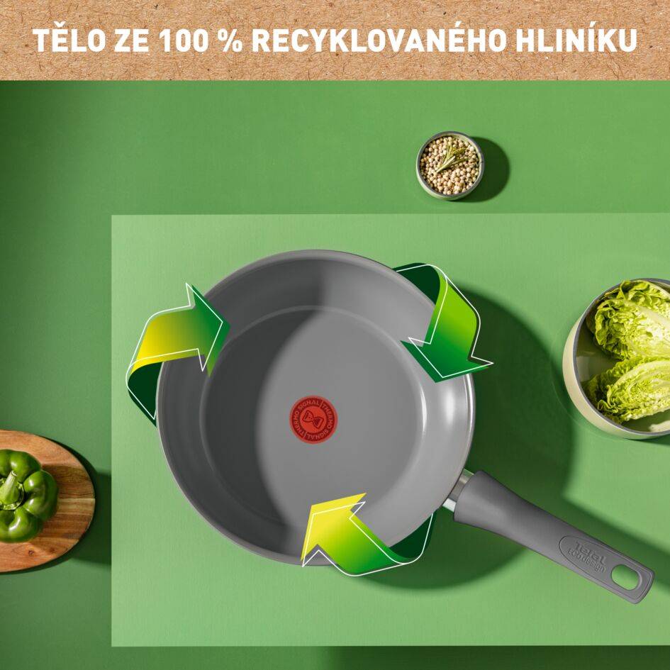 Wok pánev Tefal Renewal C4261943 28 cm Keramická