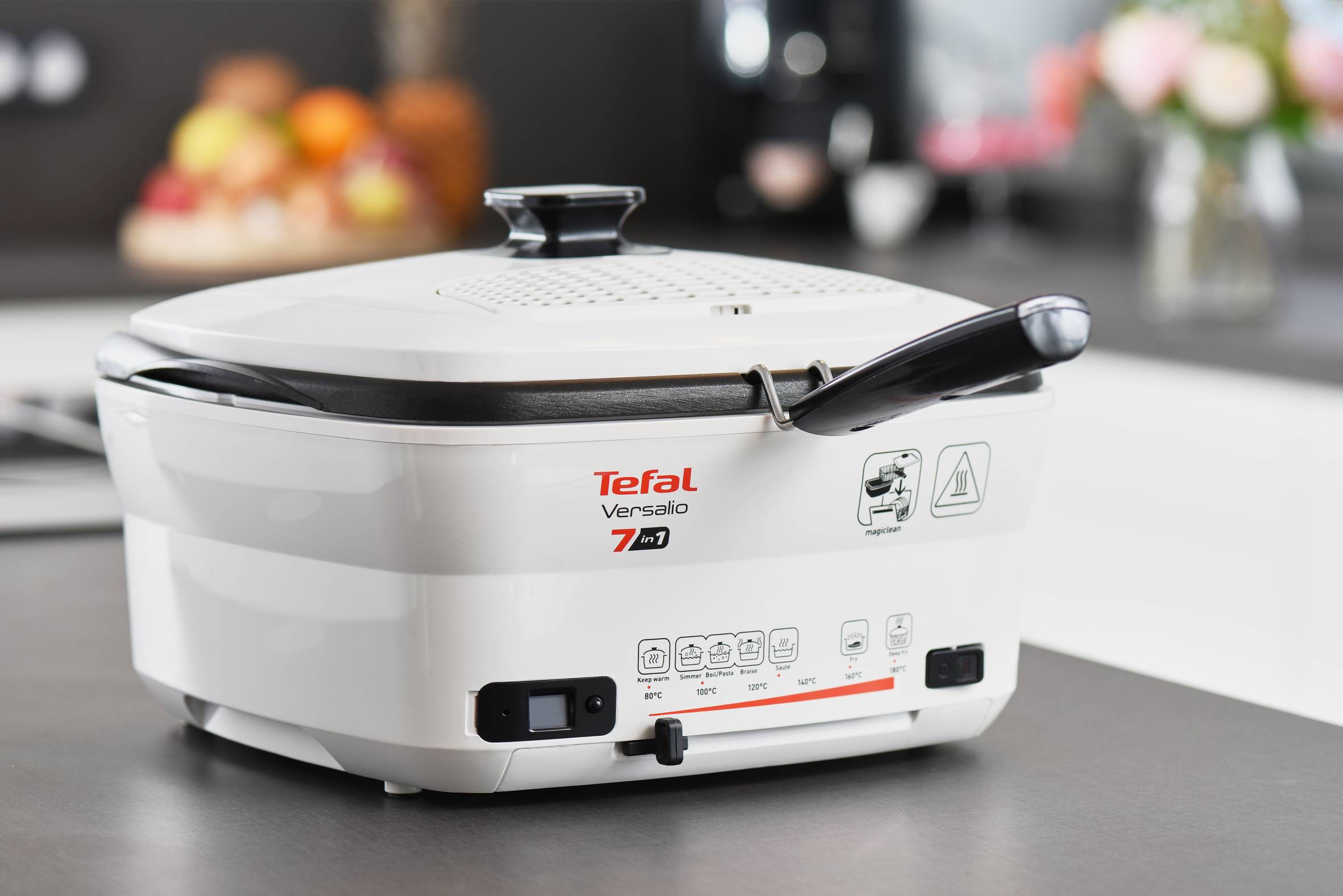 Multifunkční varič Tefal Versalio Deluxe 7 in 1 FR490070 Bíla