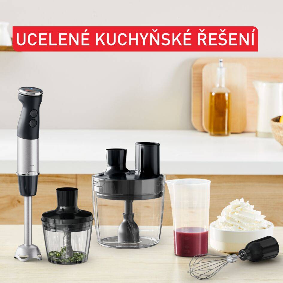 Tyčový mixér Tefal Quickchef+ 5v1 HB67G830 černý