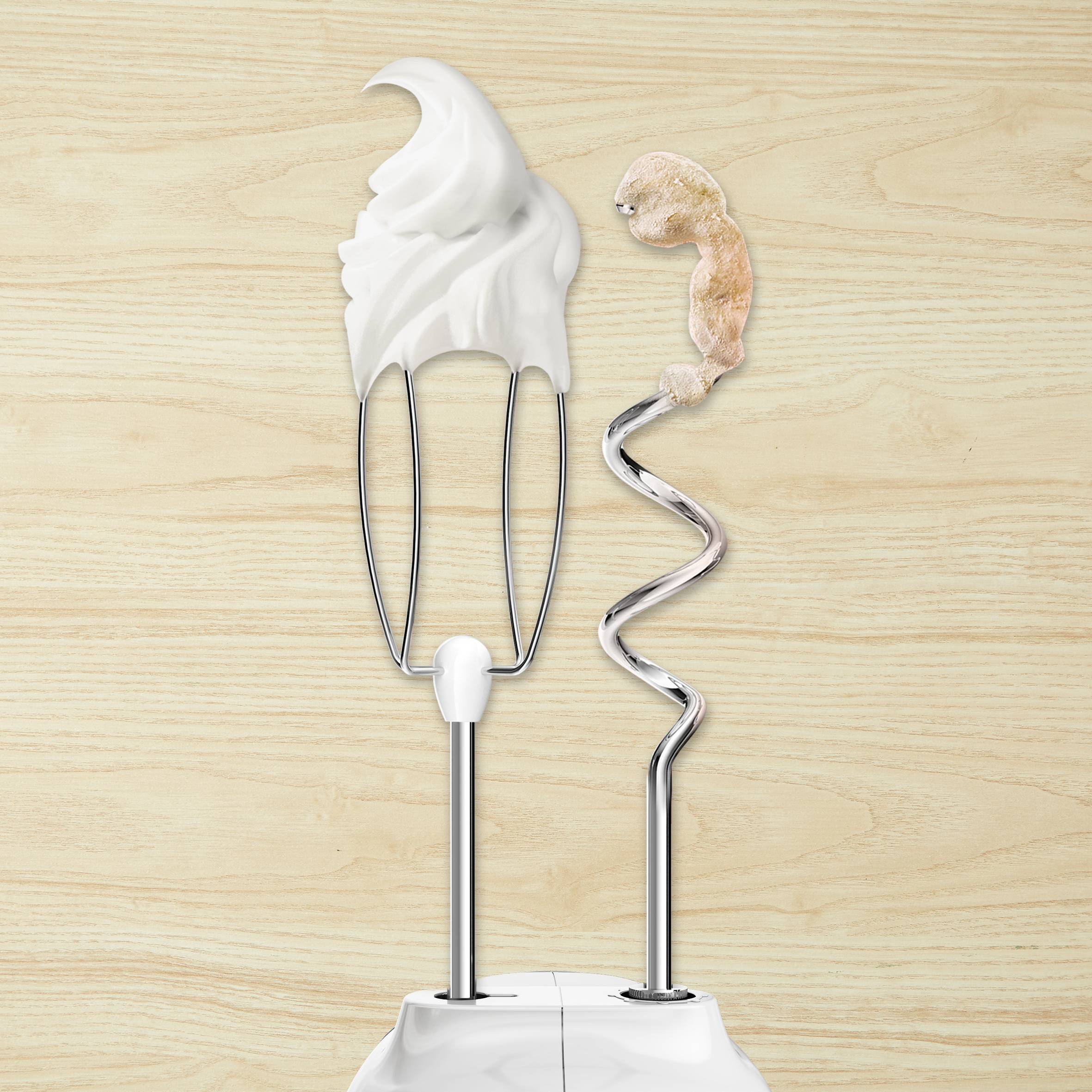 Ruční šlehač Tefal Prep'Mix+ HT462138 Tmavě šedý/Bílý