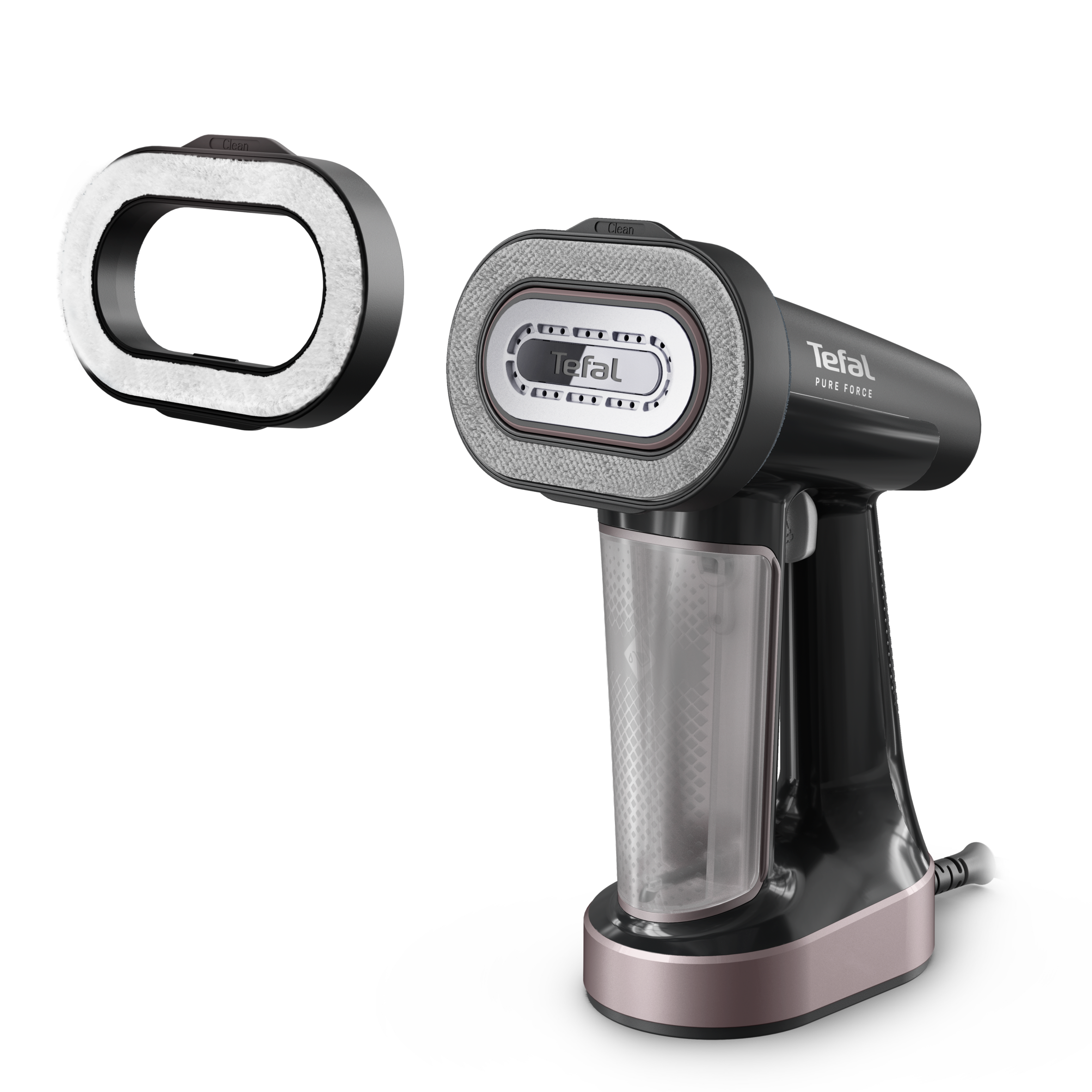 Pure Force, napařovač oděvů, 3v1 napařování, žehlení a odstraňování žmolků