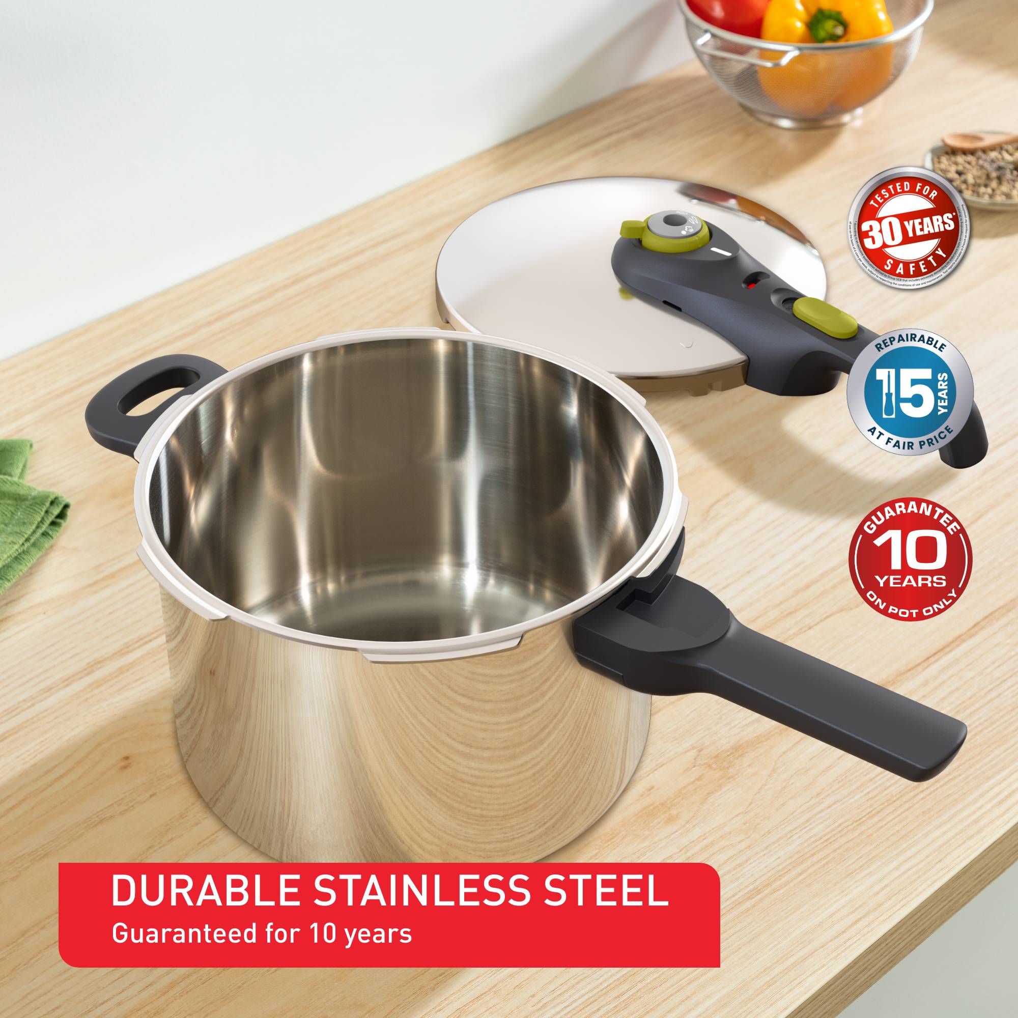 Tlakový hrnec Tefal Secure 5 Neo P2530738 Nerezový 6 l