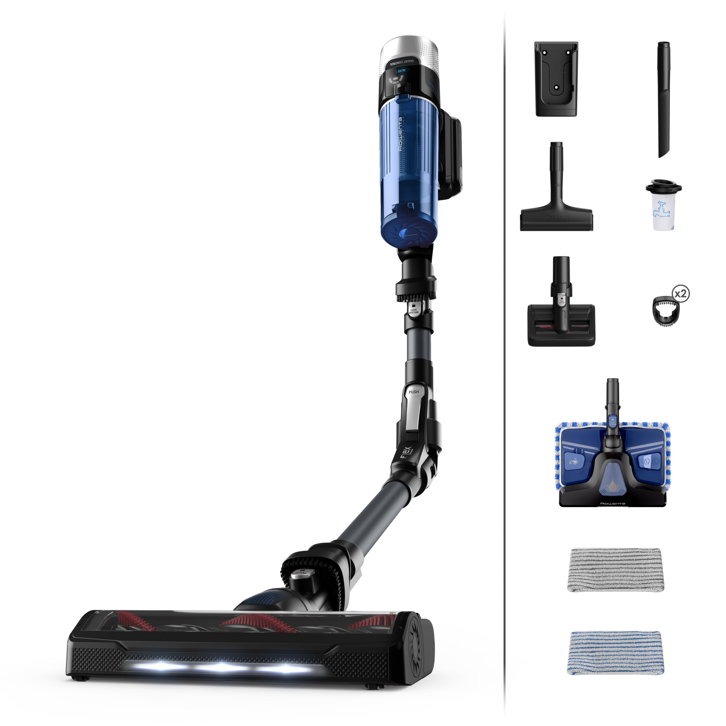 Tyčový vysavač X-FORCE FLEX 9.60 Auto Animal AQUA 4v1 100AW RH20C7WO