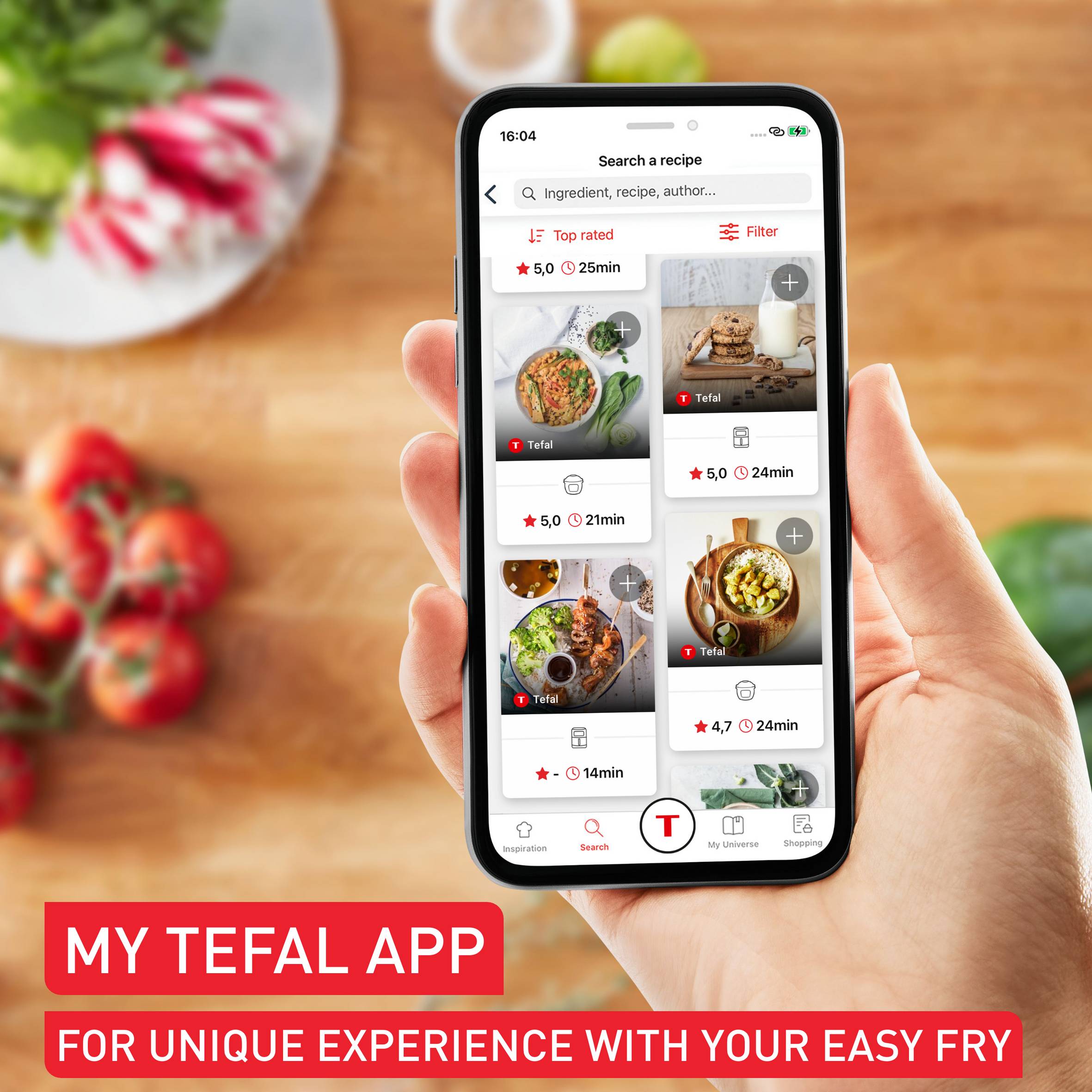 Tichá horkovzdušná fritéza Tefal Easy Fry Silence  5 l, EY5521E0, bílá