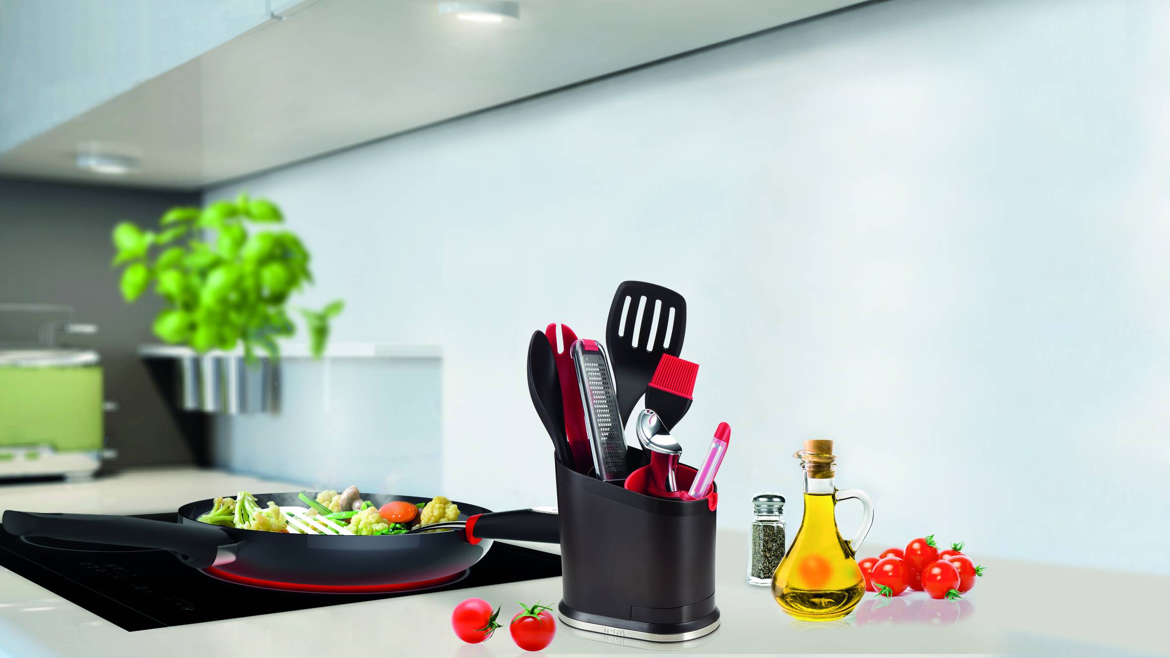 Napařovací košík Tefal Ingenio K2071614 Červený/Černý