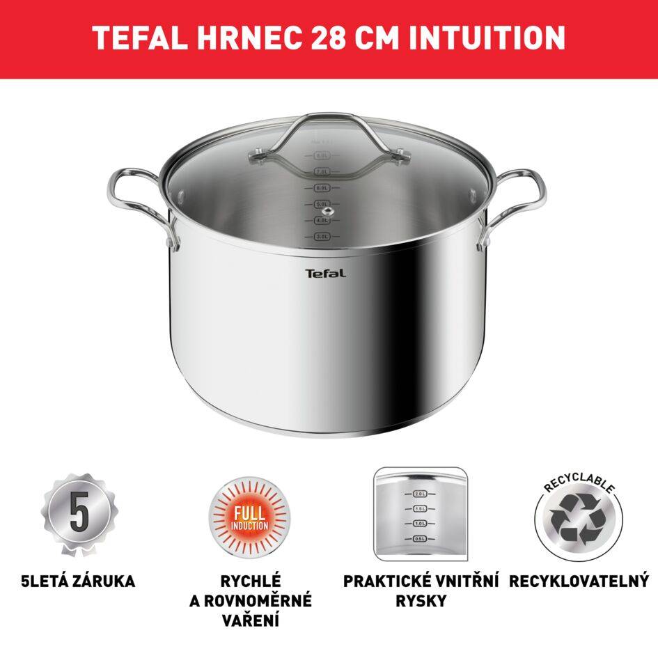 Kastrol s poklicí Tefal Intuition B8644474 20 cm