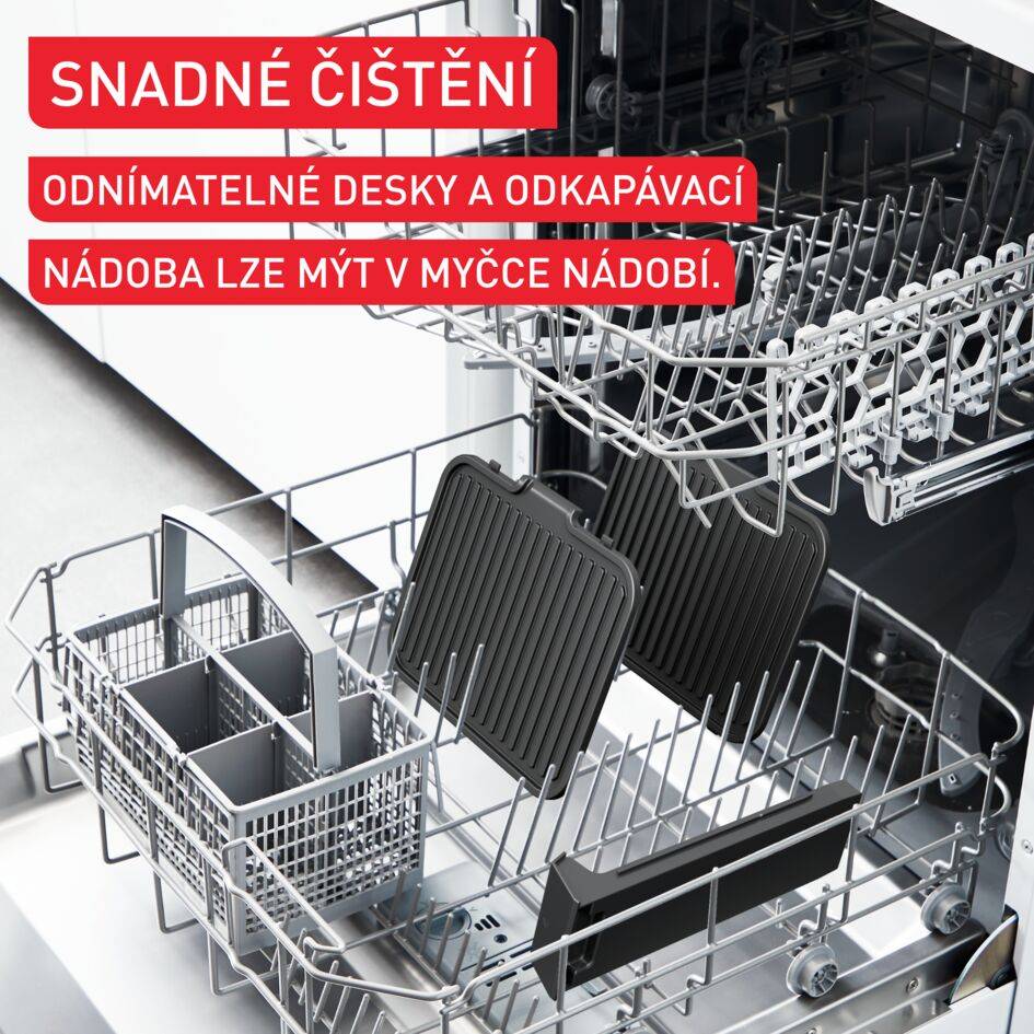 Elektrický gril Tefal SuperGrill 3v1 GC510DE0 Nerez