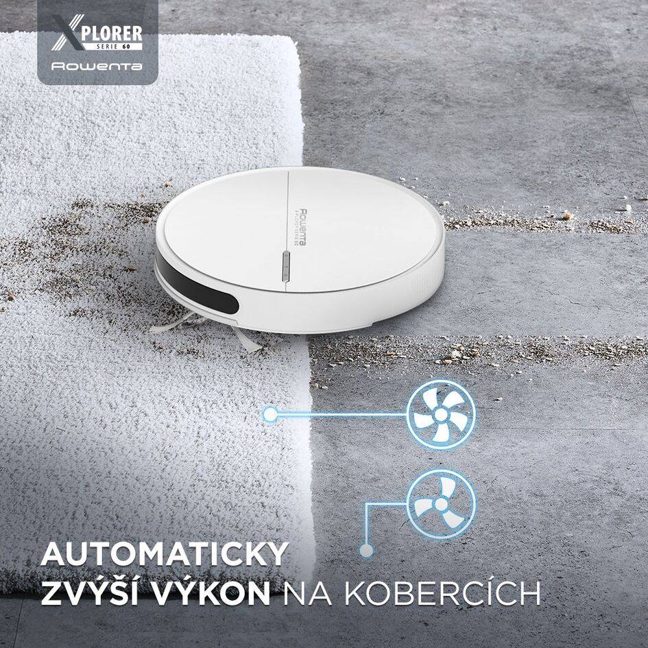 Robotický vysavač Rowenta X-plorer S60 4v1 Animal 6cm RR7455WH