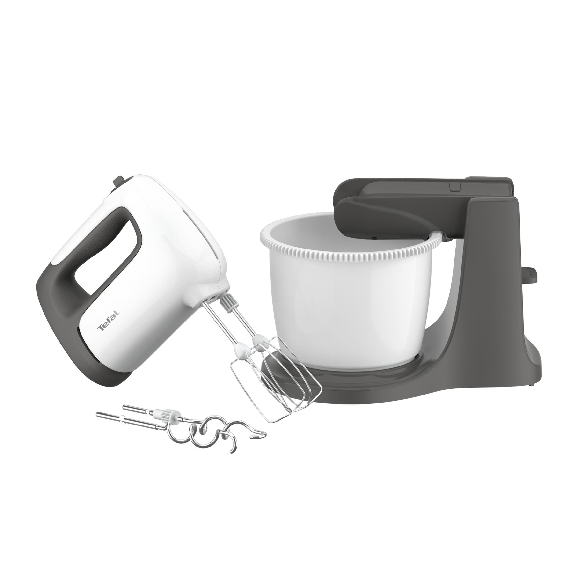 Ruční mixér s mísou Tefal Prep'Mix+ HT464138 Tmavě šedý/Bílý