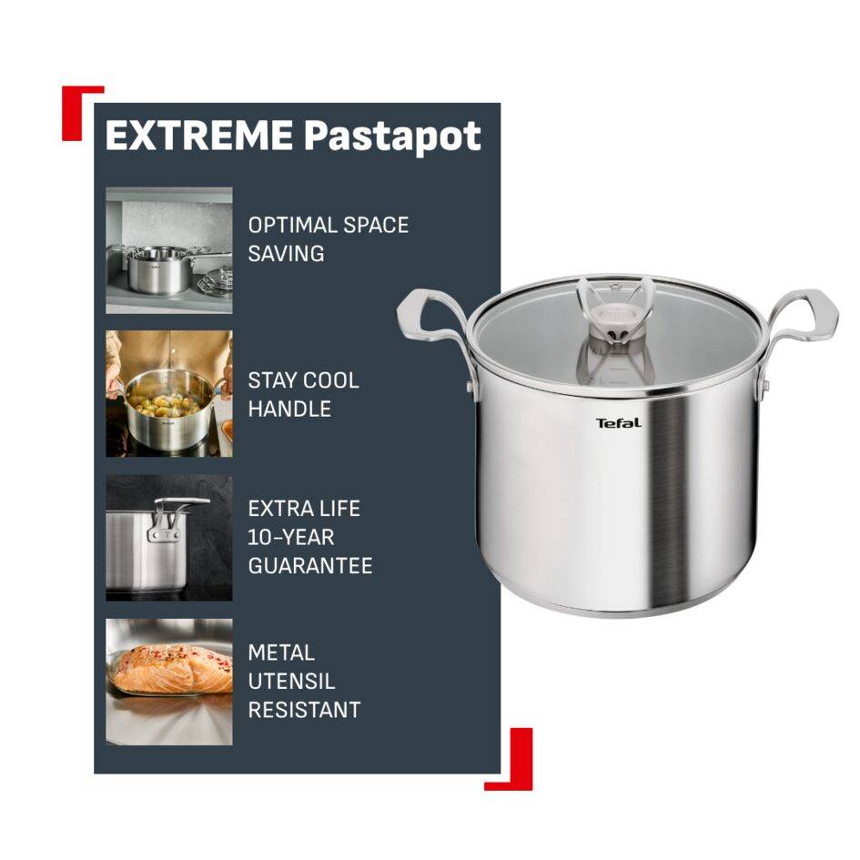 Hrnec na těstoviny s poklicí Tefal Extreme E5296104 22 cm