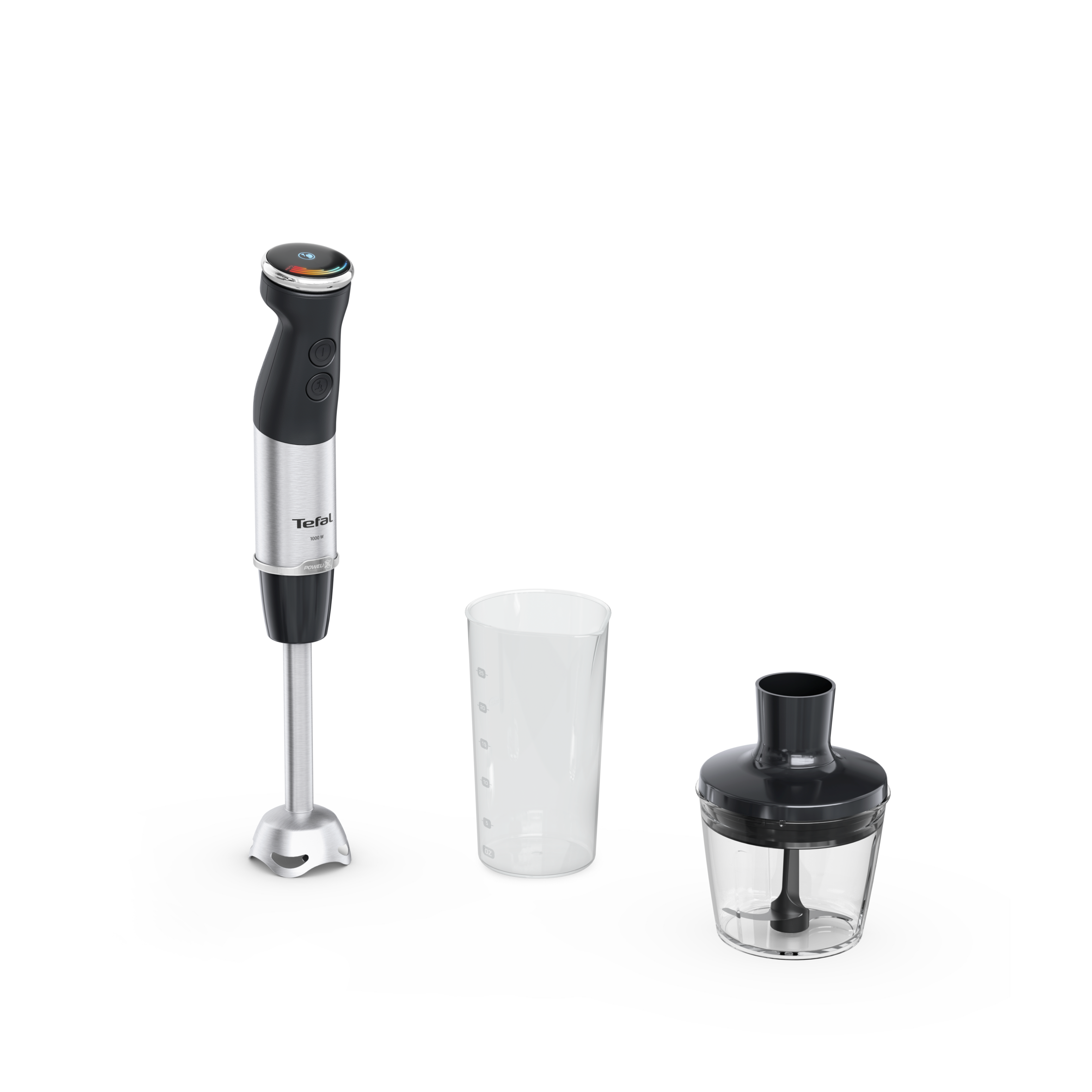 Tyčový mixér Tefal Quickchef+ 2v1 HB672830 černý