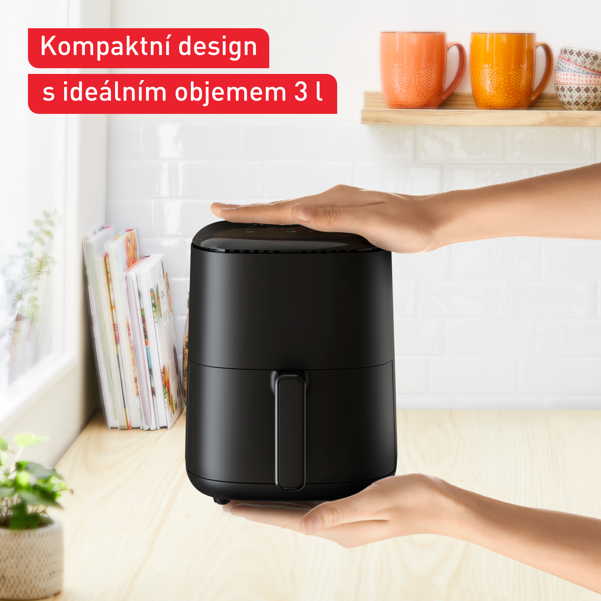 EY145810 Easy Fry Compact 3l horkovzdušná fritéza Tefal černá
