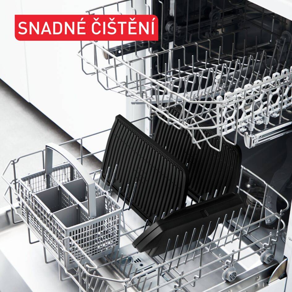 Tefal OptiGrill+ XL, inteligentní elektrický kontaktní gril pro dokonalé výsledky, nevyžaduje kontrolu, 9&nbsp;automatických programů